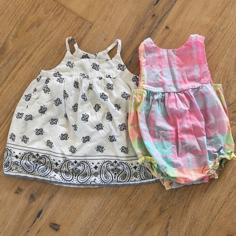 Baby Gap Bundle- Dress and Plaid Romper